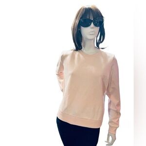 J. Crew Woman's Tie-Back Pullover Sweatshirt in Peach Blush, Size S